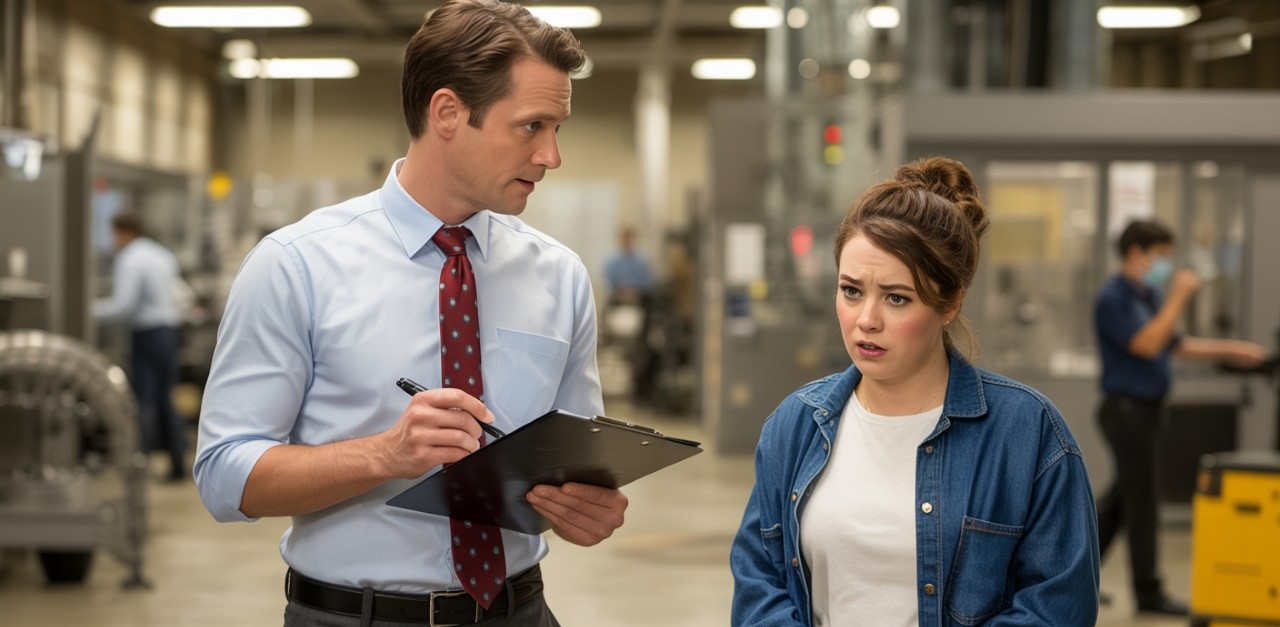 A facility coordinator micromanaging an employee