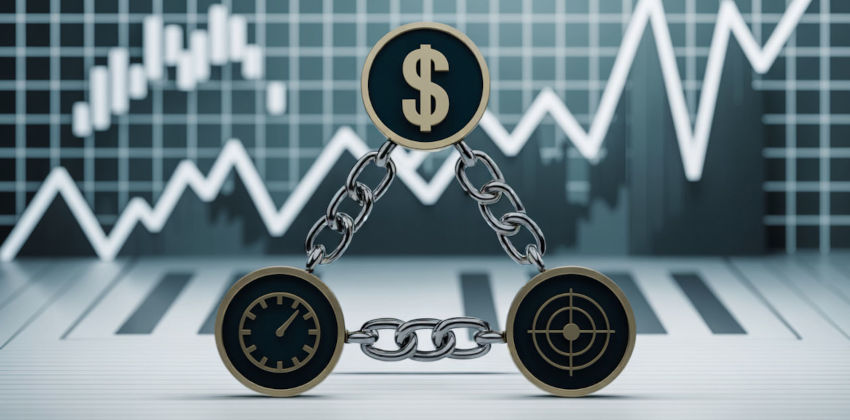 A project management triangle