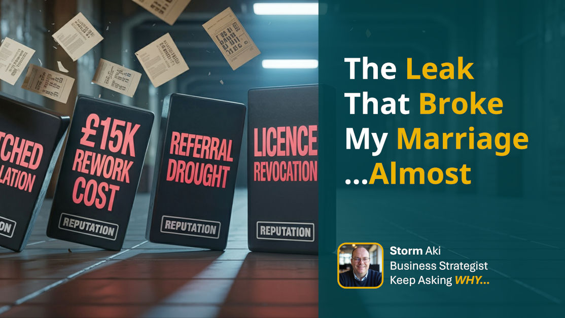 The leak that broke my marriage… Almost